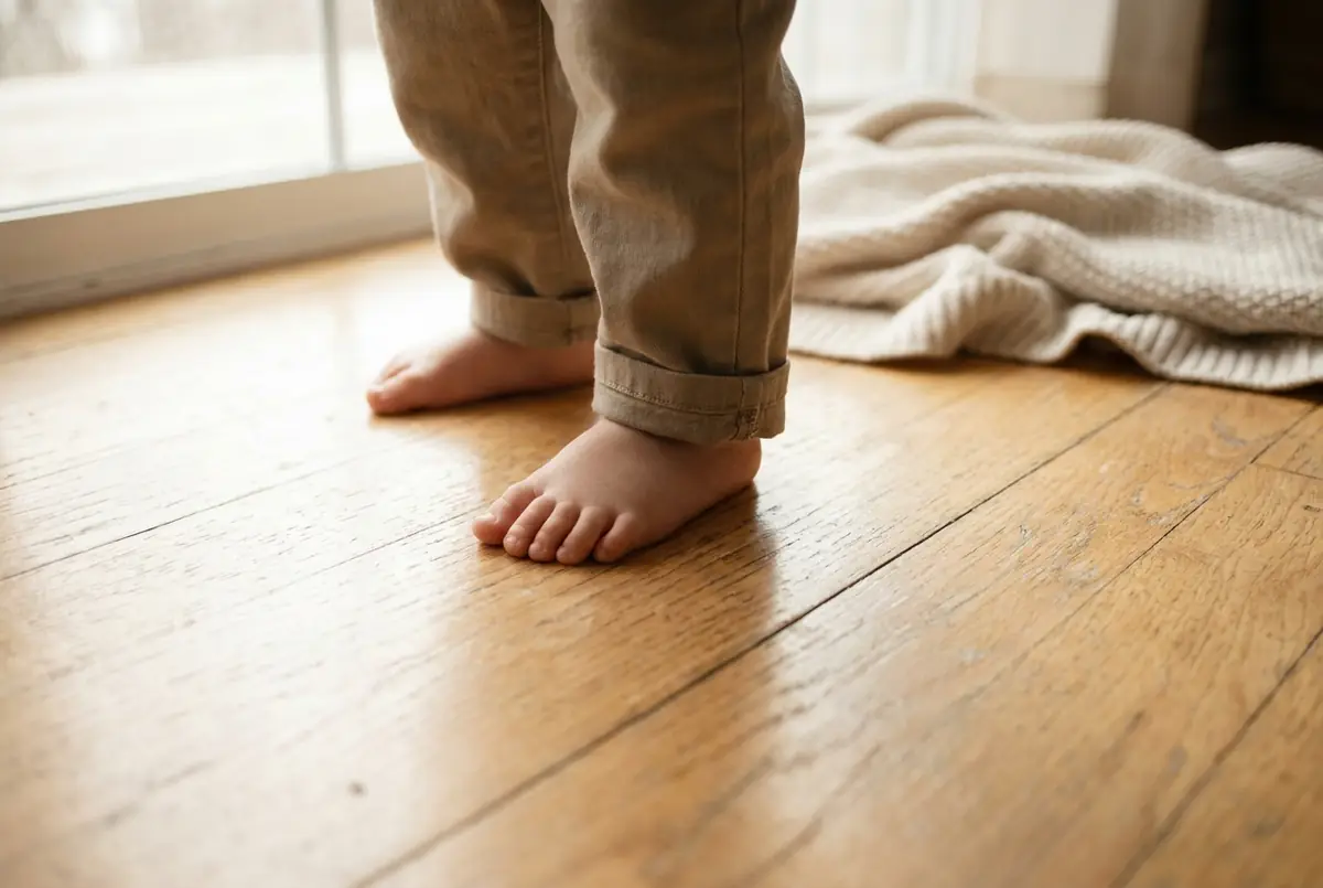 Le pied de l'enfant se construit jusqu'à l'adolescence.