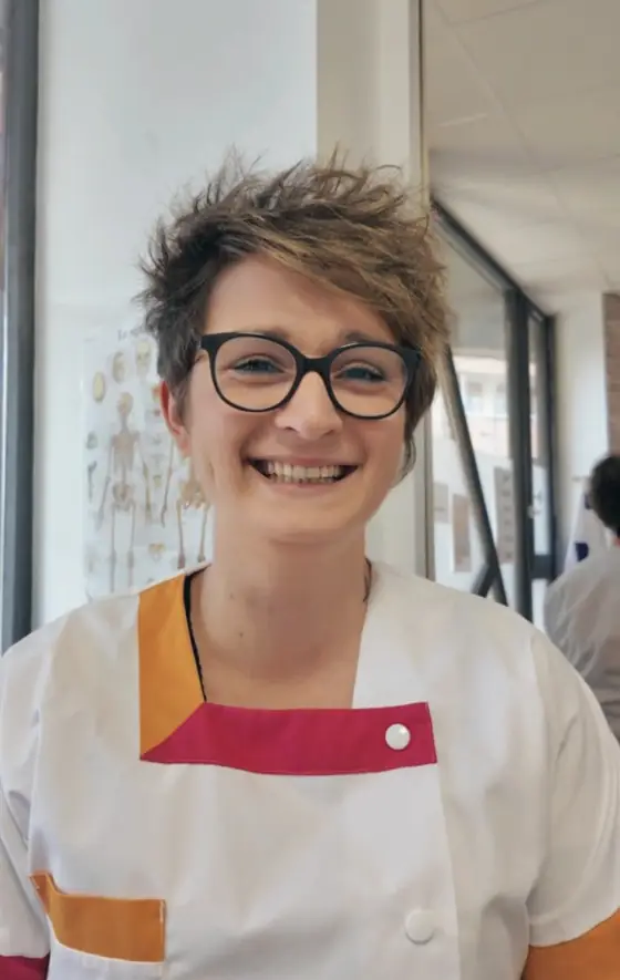 Paloma Willemin dans son cabinet d'orthopédie à Barberaz